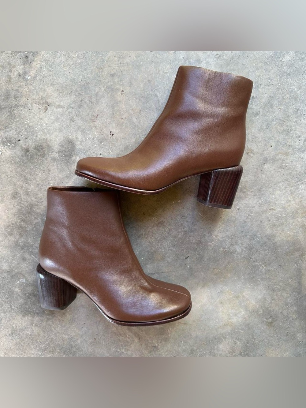 Vince Camuto brown leather boots